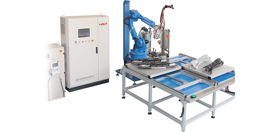 過濾器密封點膠機，濾清器發泡機，過濾網涂